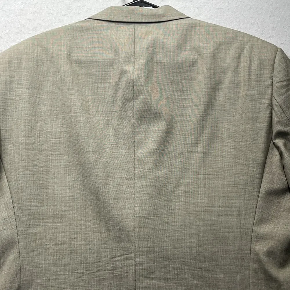 Ralph Lauren Dillard's Exclusive‎ Wool Blazer Plaid Tan Brown Mens Size 44R